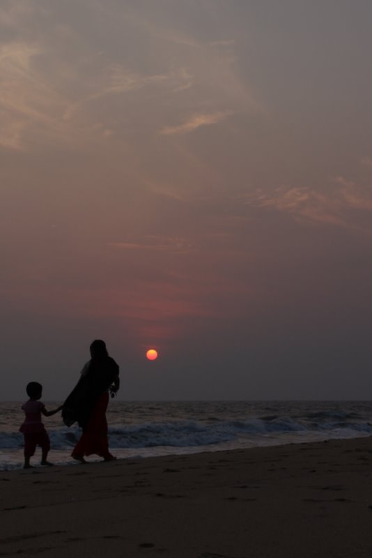 India 2010 - Kerala - Kannur - Costa Malabari - Sunset